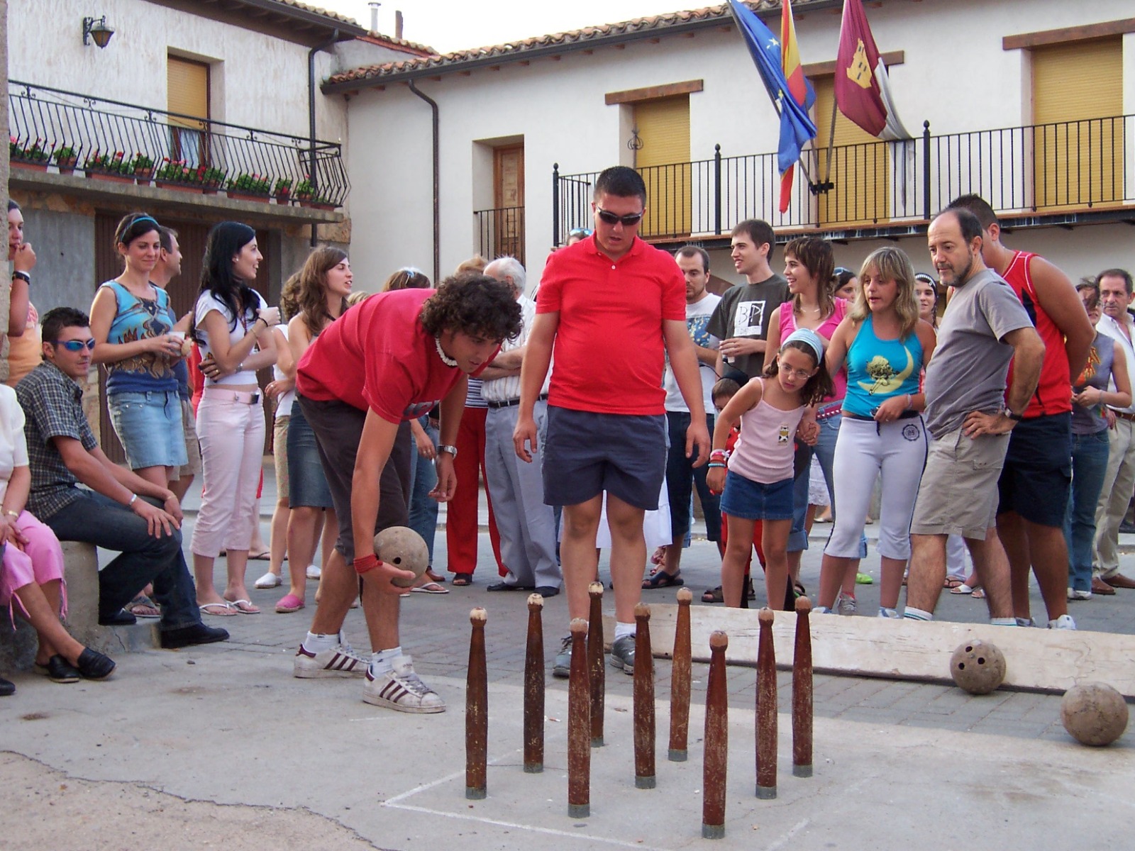 Juego de bolos, rebolera